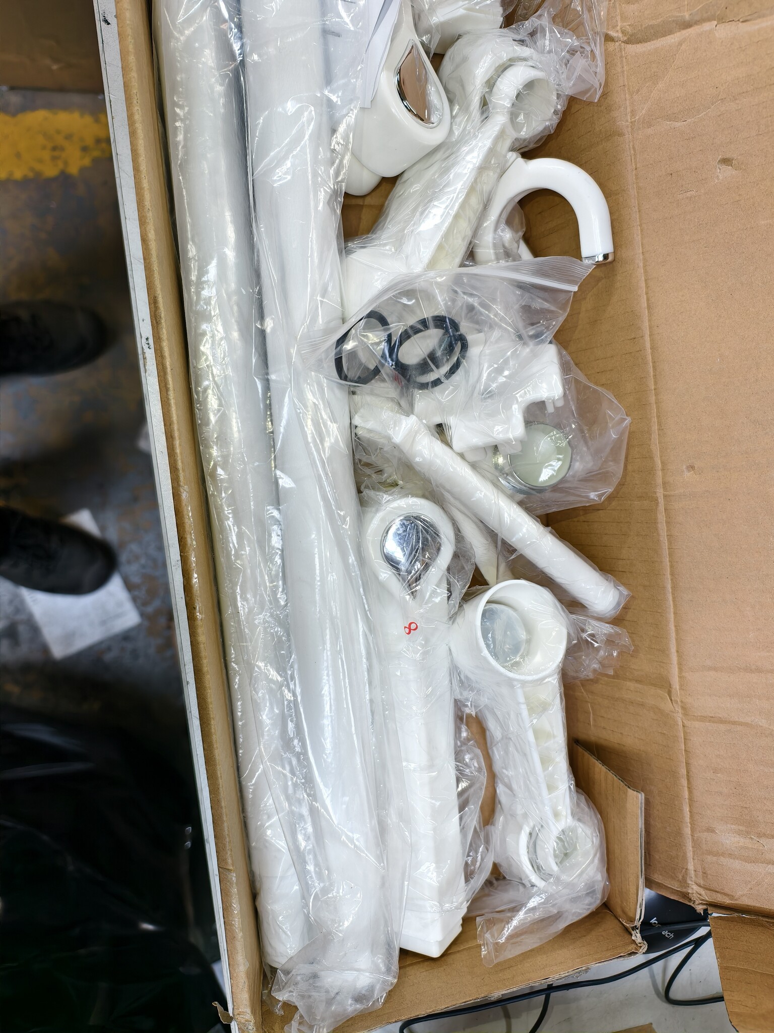 Staande kapstok 180cm - Staal – Wit