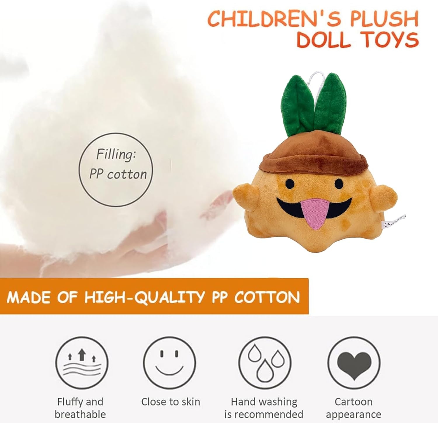 Palworld Lamball Knuffel - Zacht Oranje Pluche | 66% Korting