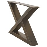 vidaXL Salontafelpoten 2 st. Staal Naturel - 34% Korting!