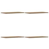 VidaXL Wandschappen 4 stuks, Bewerkt Hout, Artisanaal Eiken - 75% Korting!