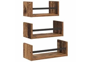 VidaXL Wandplankenset Oud Hout 3 stuks - 44% Korting