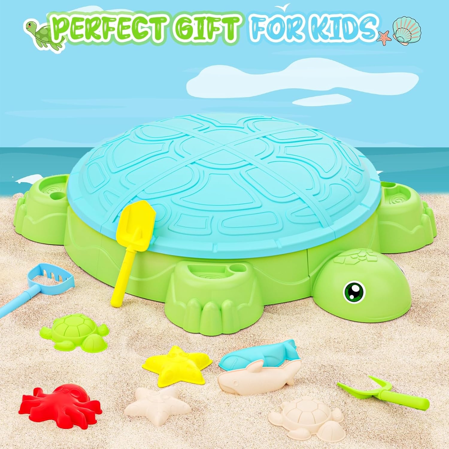 Schildpad Zandbak met Speelset - 34% Korting!