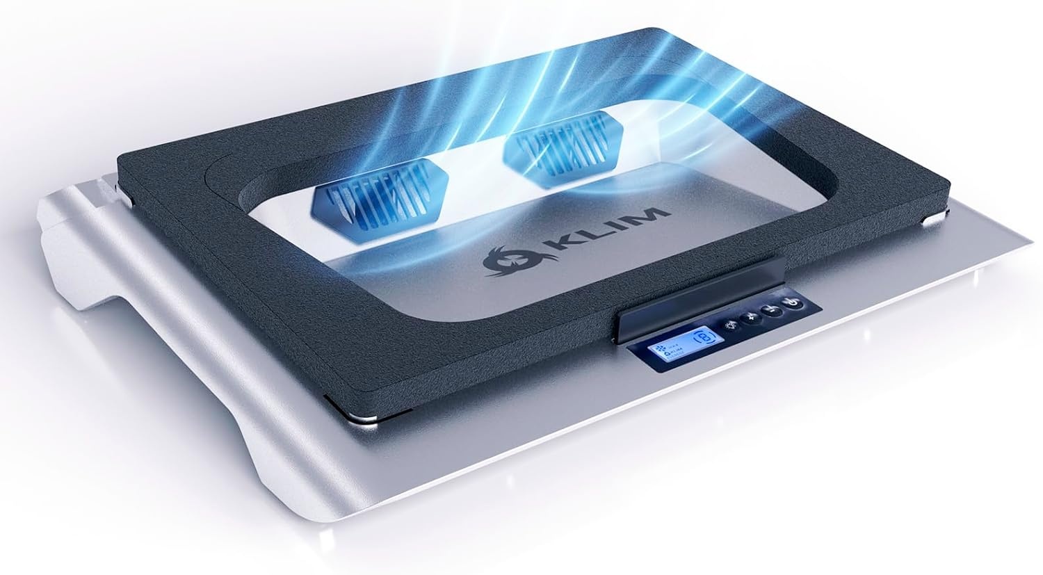 KLIM Everest Laptop Cooling Pad - Verzegeld schuim voor maximale prestaties - Krachtige turbo-ventilator 4300 tpm -koeler - Voorkomt oververhitting en bescherm je laptop - 14-17,3 inch