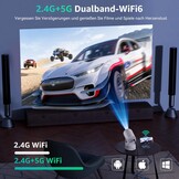 Mini Beamer met Batterij - 1080P, WiFi, 270° Rotatie - 34% Korting!