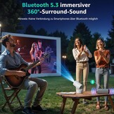 Mini Beamer met Batterij - 1080P, WiFi, 270° Rotatie - 34% Korting!