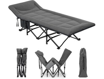 Opvouwbaar Campingbed 260kg met Kussen & Tas - 29% Korting