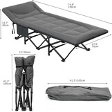 Opvouwbaar Campingbed 260kg met Kussen & Tas - 29% Korting