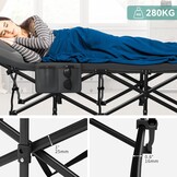 Opvouwbaar Campingbed 260kg met Kussen & Tas - 29% Korting