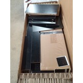 vidaXL Wandtafel met 54% Korting - Zwart Bewerkt Hout & Metaal (75x34,5x75 cm)