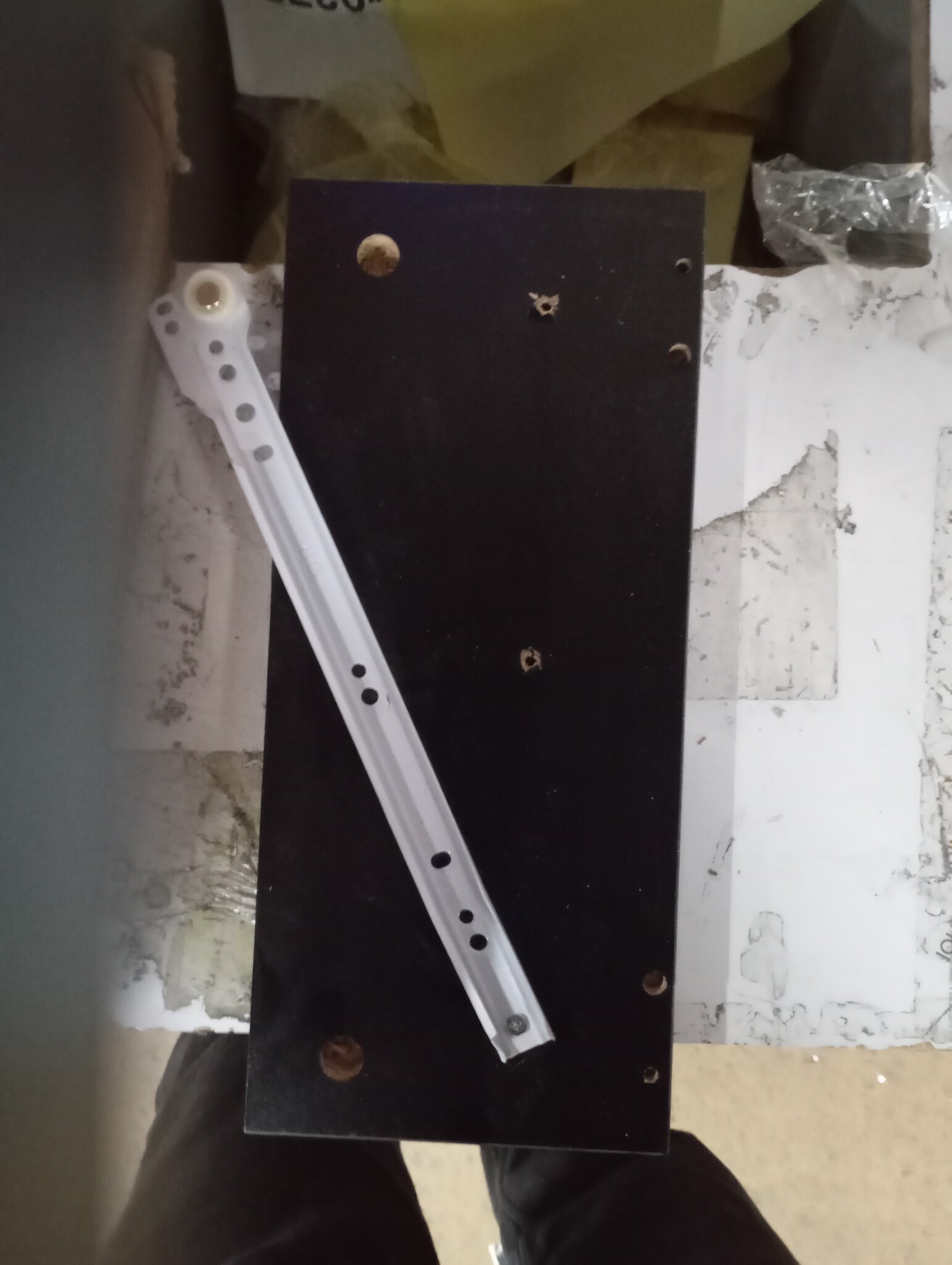 vidaXL Wandtafel met 54% Korting - Zwart Bewerkt Hout & Metaal (75x34,5x75 cm)