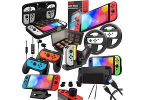 Nintendo Switch Accessoirepakket Zwart - 33% Korting!