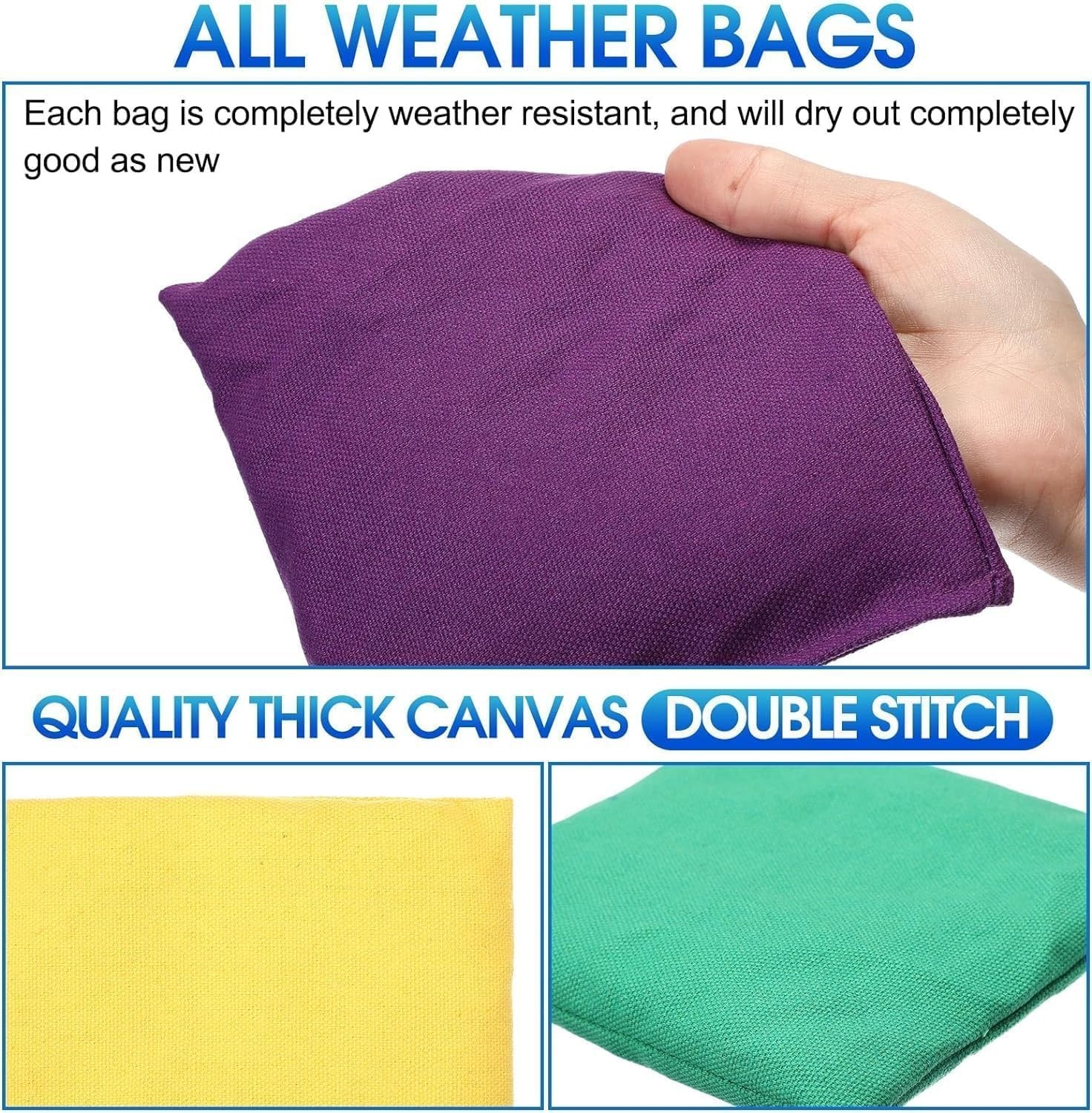 Cornhole Zitzakken Set 24 Stuks - 15x15cm Nylon - 28% Korting!