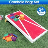 Cornhole Zitzakken Set 24 Stuks - 15x15cm Nylon - 28% Korting!