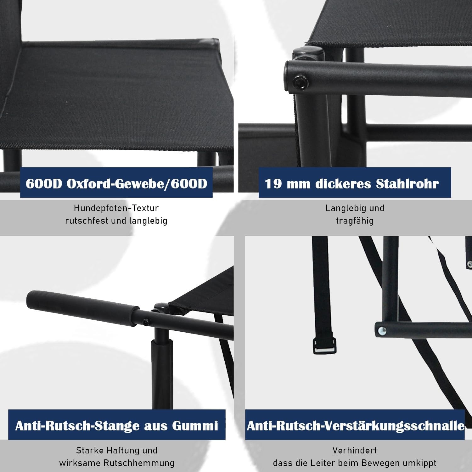 Hondentrap 4 treden opvouwbaar antislip, gewrichtsvriendelijk, tot 60 kg. Geschikt voor auto, meubels, grote & kleine honden