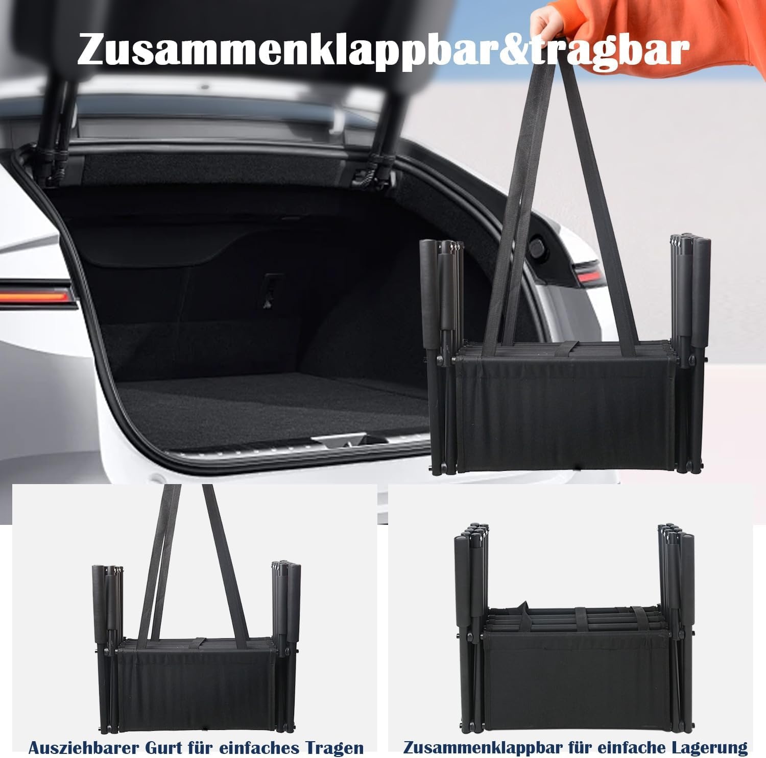 Hondentrap 4 treden opvouwbaar antislip, gewrichtsvriendelijk, tot 60 kg. Geschikt voor auto, meubels, grote & kleine honden