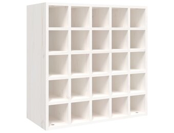 vidaXL Wijnkast Grenenhout Wit - 59% Korting!