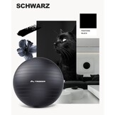 Yogabal Zwart 68-75cm - 69% Korting!