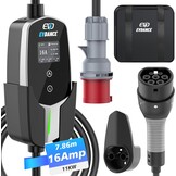 Mobiele Wallbox 11kW (3-fase) - 7.8m Type 2 Kabel - 30% Korting!