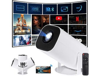 Draagbare Mini Beamer HD 1080p WiFi - 52% Korting!