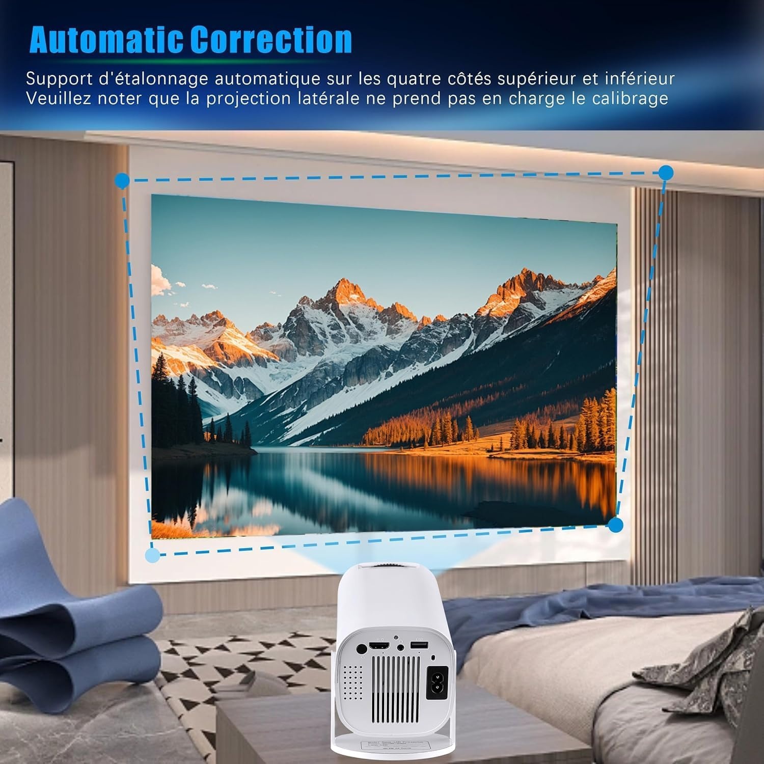 Draagbare Mini Beamer HD 1080p WiFi - 52% Korting!