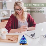 Orgonite Piramide met Blauwe Kristallen Bol - 38% Korting!