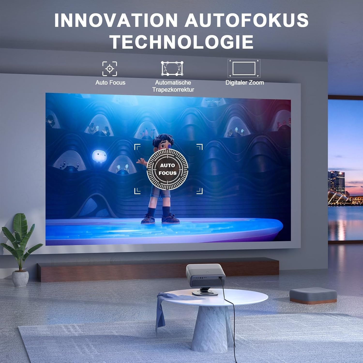 Mini Smart Projector 4K - 34% Korting | Netflix & WiFi 6