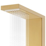 vidaXL Douchepaneel RVS Goudkleurig - 61% Korting!
