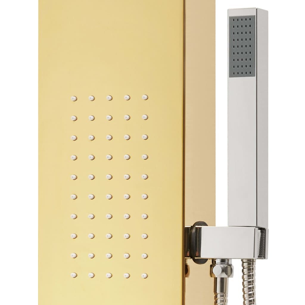 vidaXL Douchepaneel RVS Goudkleurig - 61% Korting!