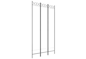 vidaXL Kamerscherm 3 Panel 120x220 cm Stof Wit - 76% Korting!