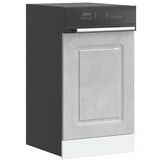 Vaatwaspaneel Kalmar 45x1,5x67cm Betongrijs - 75% Korting!