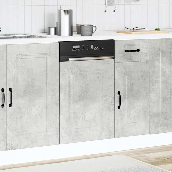 Vaatwaspaneel Kalmar 45x1,5x67cm Betongrijs - 75% Korting!