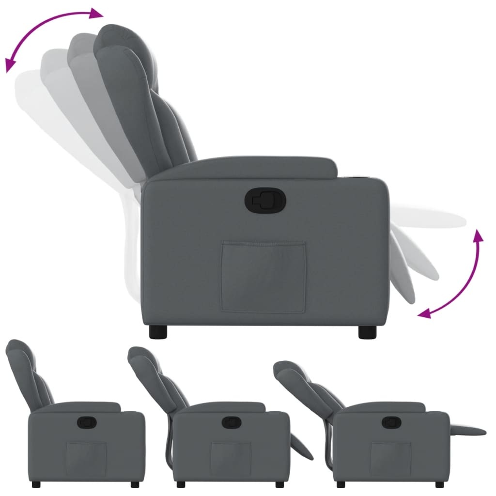 vidaXL Fauteuil Kunstleer Grijs - 67% Korting!