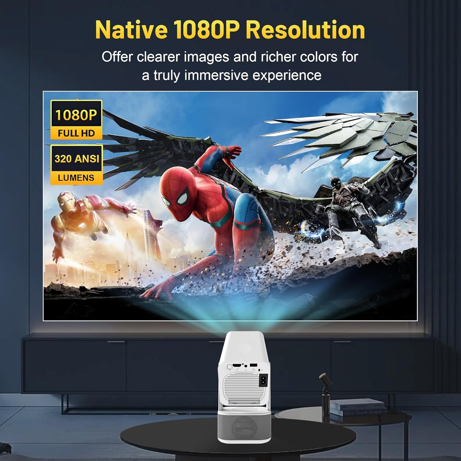 4K Full HD Projector met WiFi 6 & Android 13 - 29% Korting!