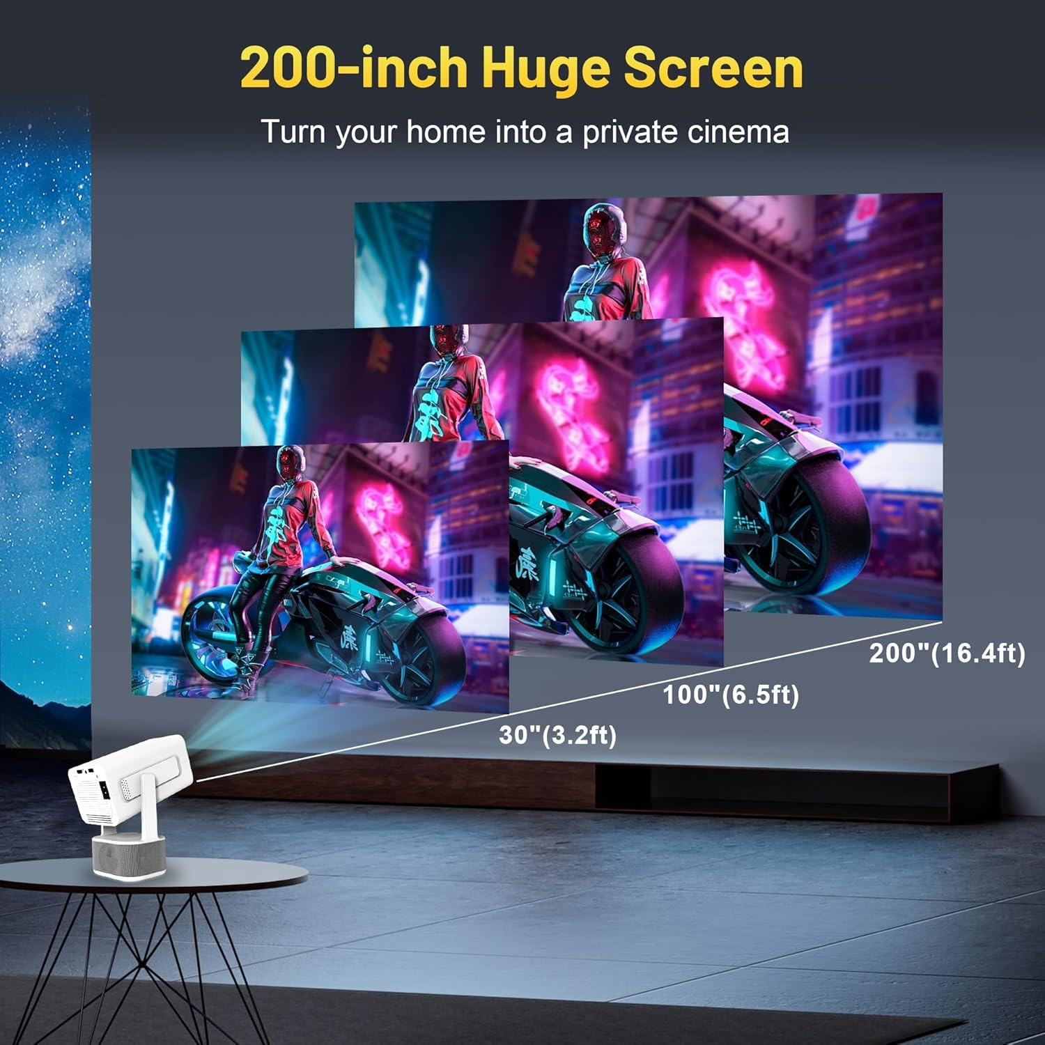 4K Full HD Projector met WiFi 6 & Android 13 - 29% Korting!