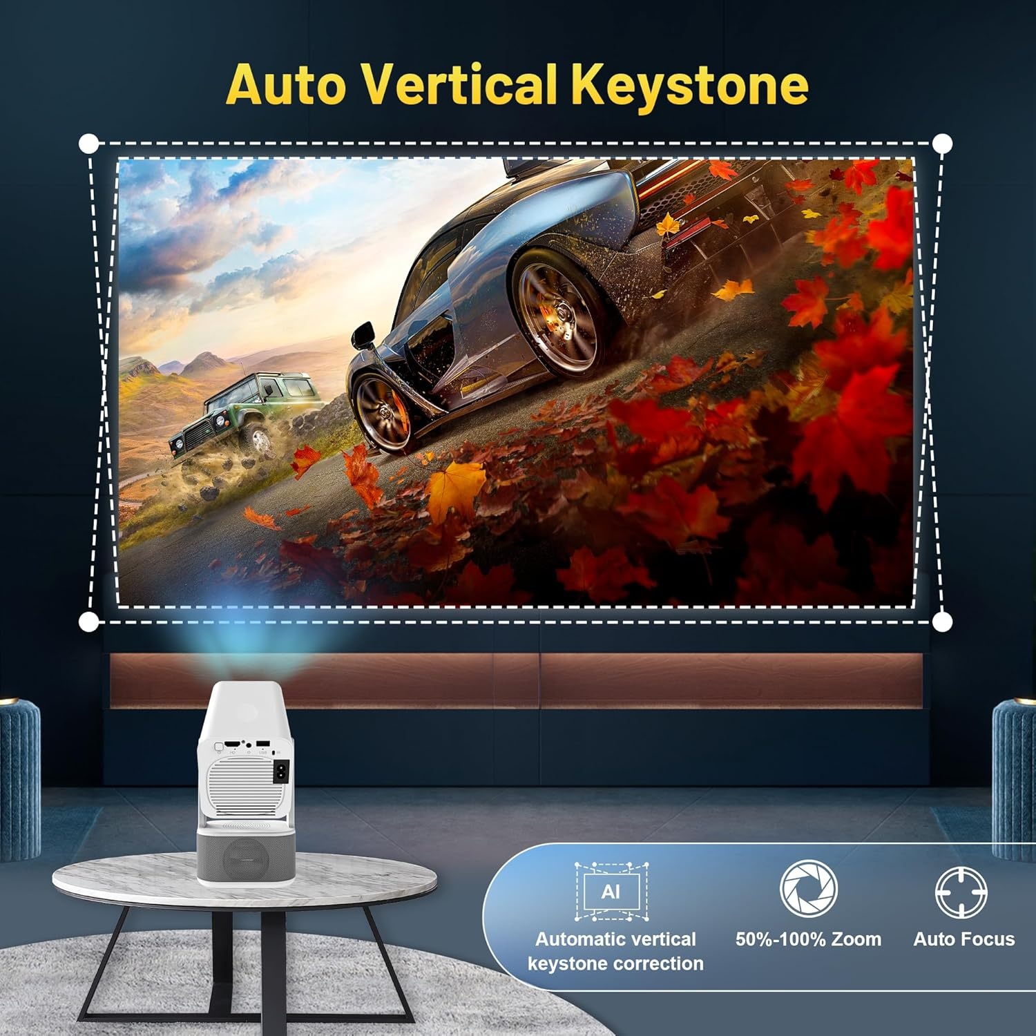 4K Full HD Projector met WiFi 6 & Android 13 - 29% Korting!