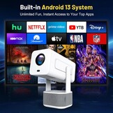 4K Full HD Projector met WiFi 6 & Android 13 - 29% Korting!