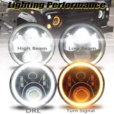 LED Koplampen Defender RHD 7" Wit Angel Eyes - 61% Korting