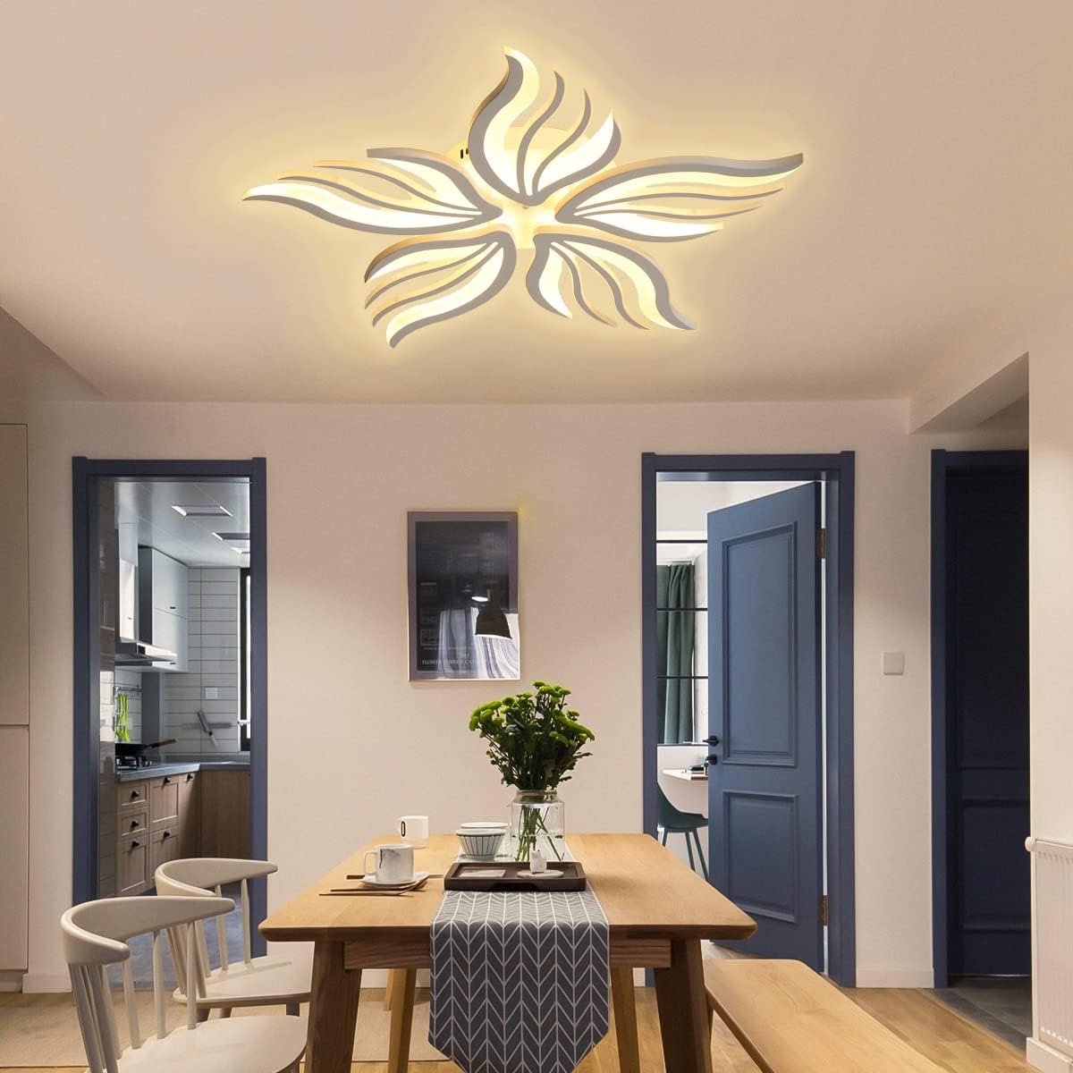 LED Plafondlamp Bloem 75cm Dimbare 48W - 29% Korting