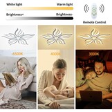 LED Plafondlamp Bloem 75cm Dimbare 48W - 29% Korting