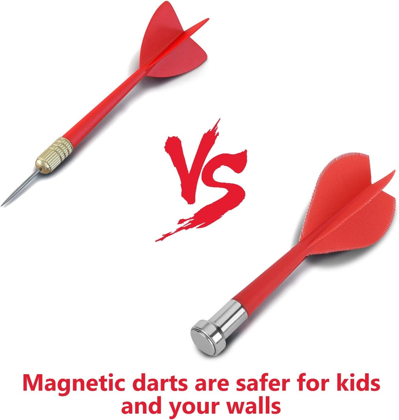 Magnetisch Dartbord Dubbelzijdig 45,7 cm met 12 Veilige Darts voor Kinderen Binnen & Buiten
