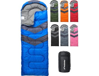 Waterdichte 3-Seizoenen Slaapzak Blauw - 10-25°C