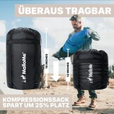 Waterdichte 3-Seizoenen Slaapzak Blauw - 10-25°C