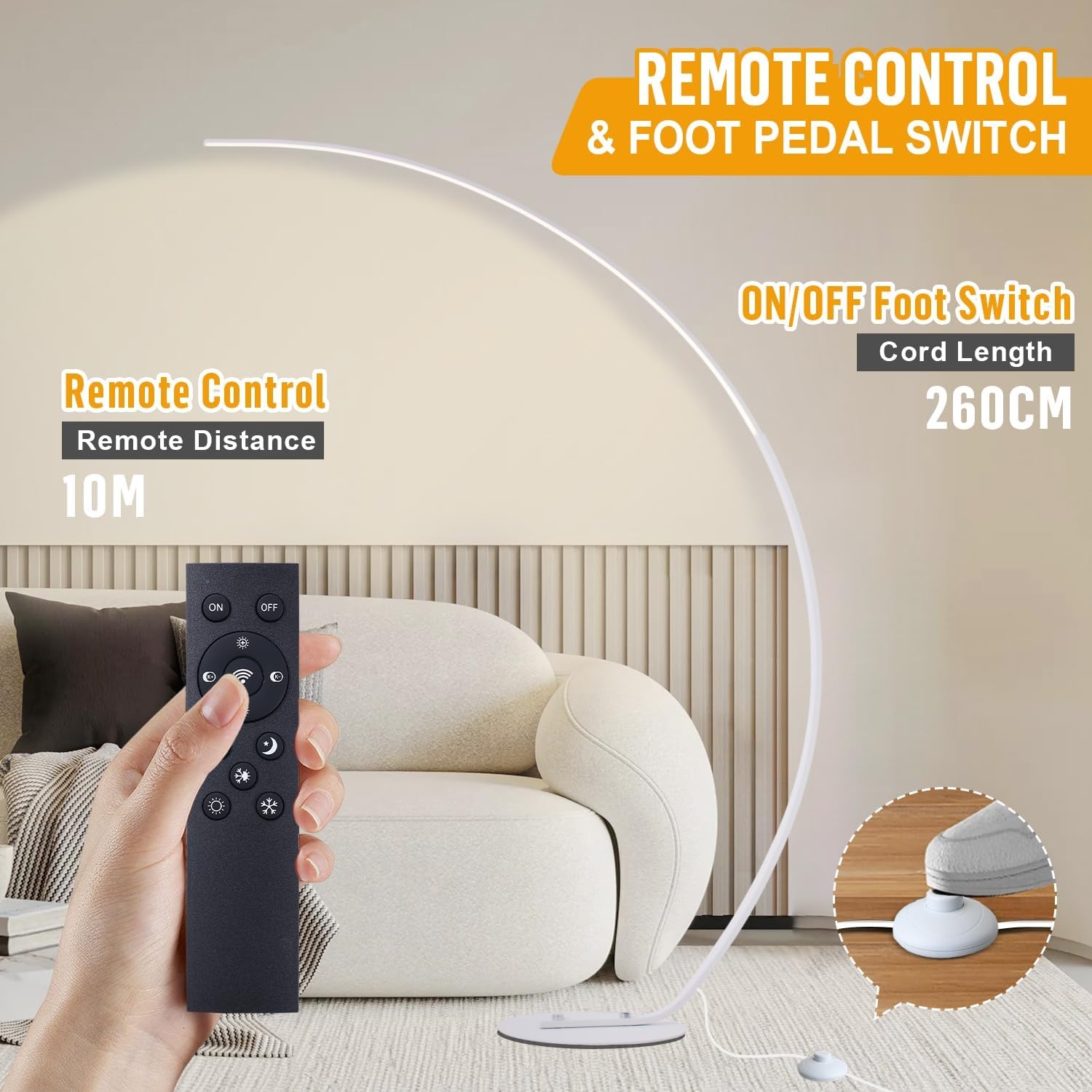 LED Booglamp - Traploos Dimbaar & 3 Kleurtemperaturen - 41% Korting!