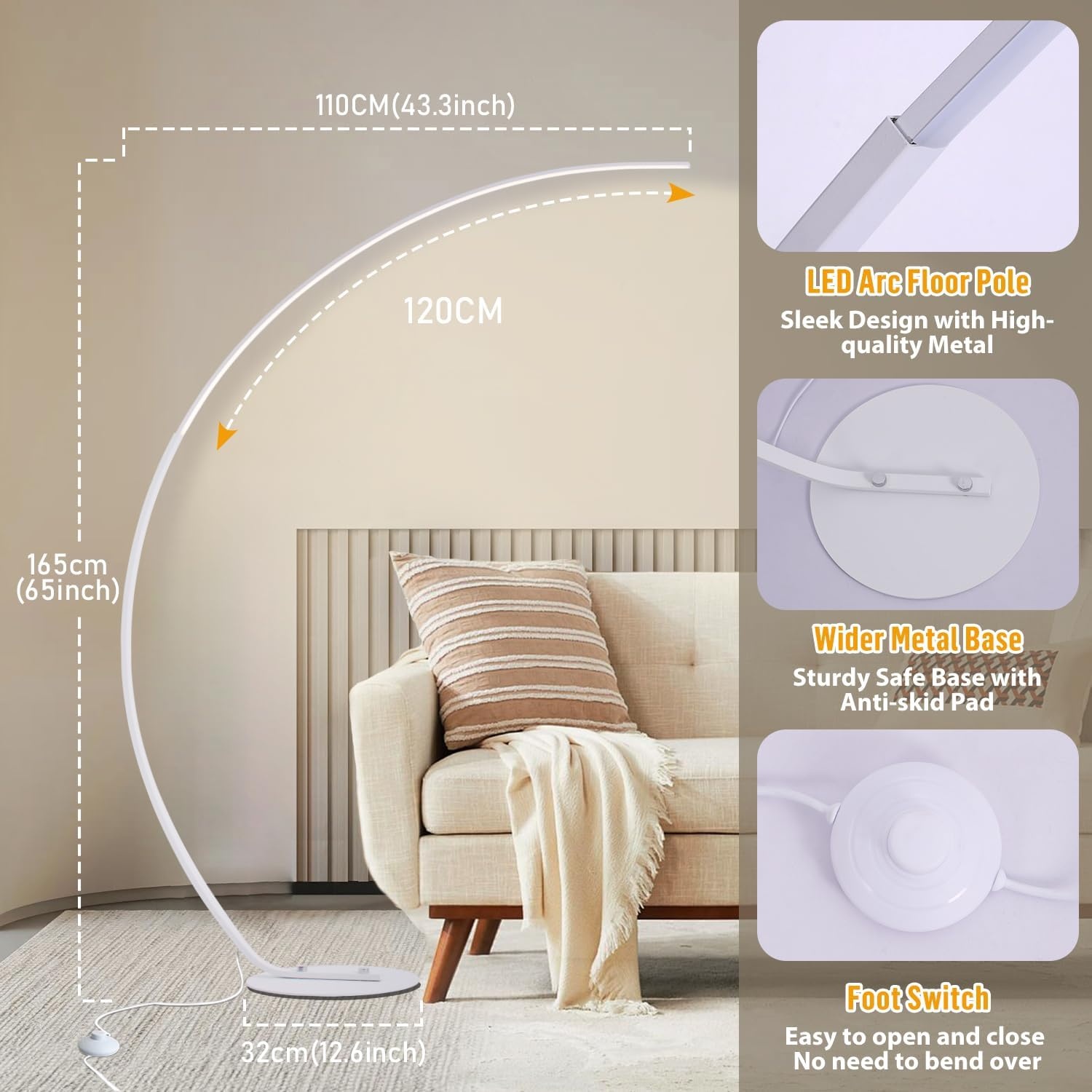 LED Booglamp - Traploos Dimbaar & 3 Kleurtemperaturen - 41% Korting!