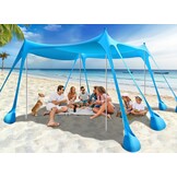 Strandtent Strandschelp UV 50+ met 30% Korting - Hemelsblauw