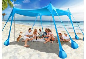 Strandtent Strandschelp UV 50+ met 30% Korting - Hemelsblauw