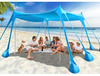 Strandtent Strandschelp UV 50+ met 30% Korting - Hemelsblauw