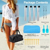 Strandtent Strandschelp UV 50+ met 30% Korting - Hemelsblauw