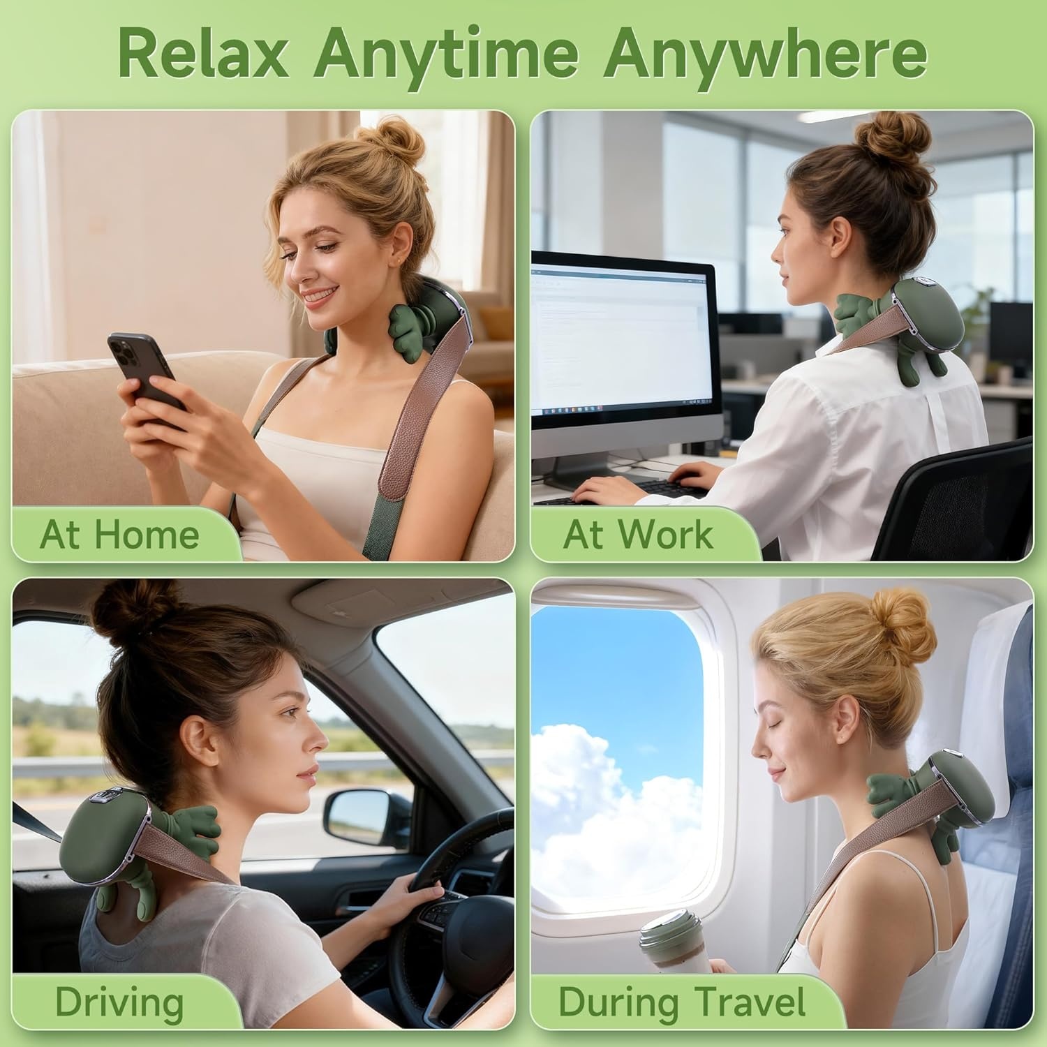 Draadloze Nekmassageapparaat met Warmte - 29% Korting!