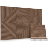Akoestische Panelentegels Teak - 6 Stuks - 58% Korting